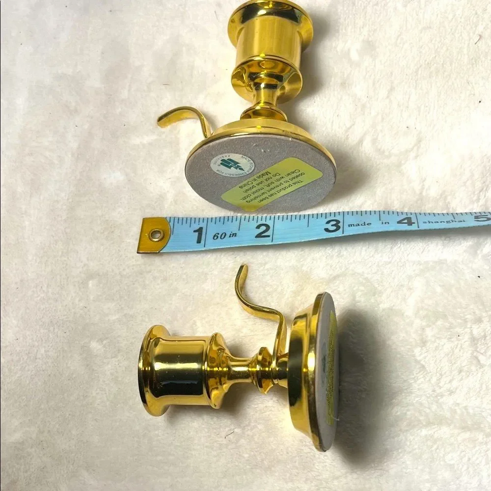 PartyLite Shiny Brass Candle Holders